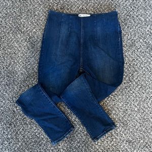 Free People High Rise Pull on Stretch Skinny Jeans